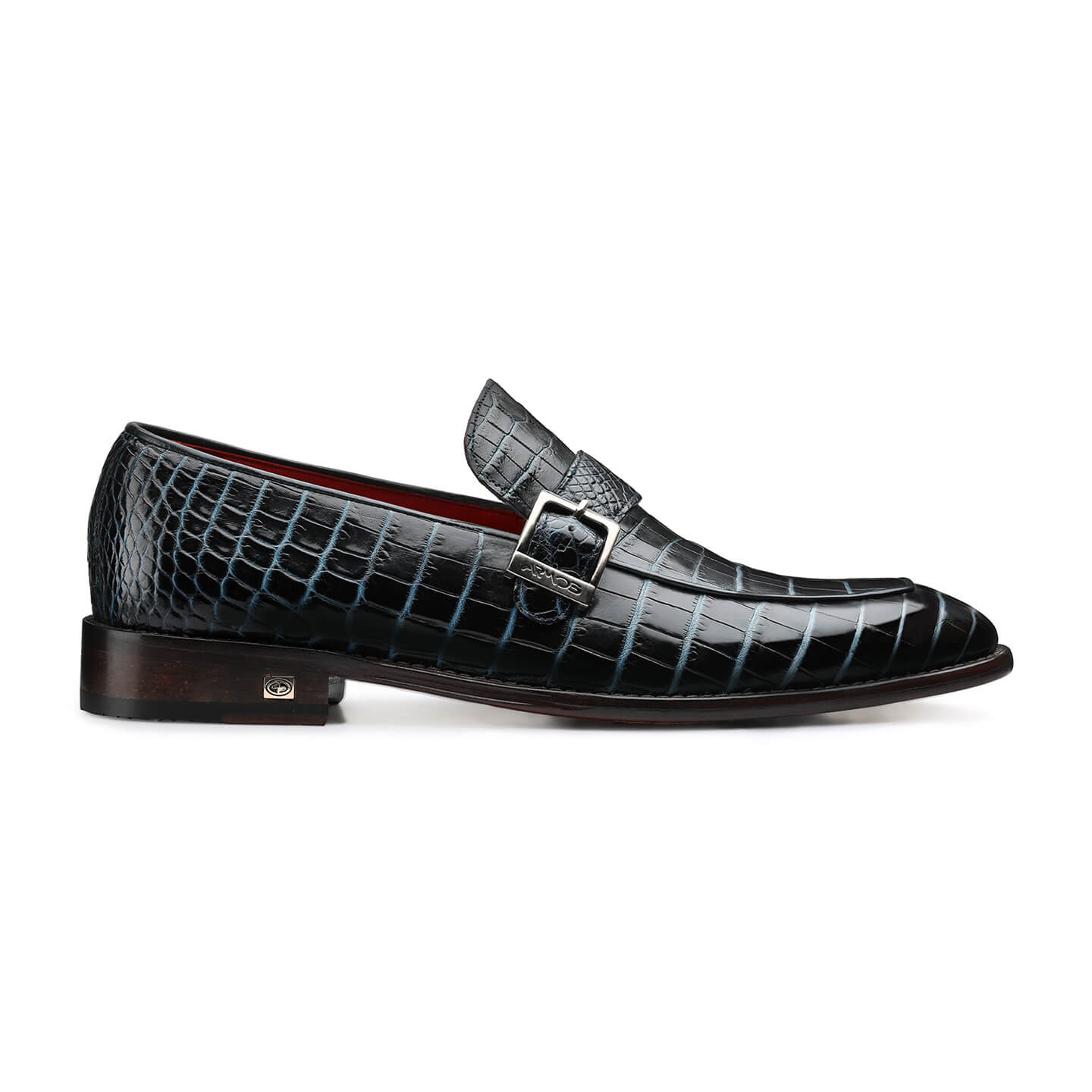 Crocodile leather loafers