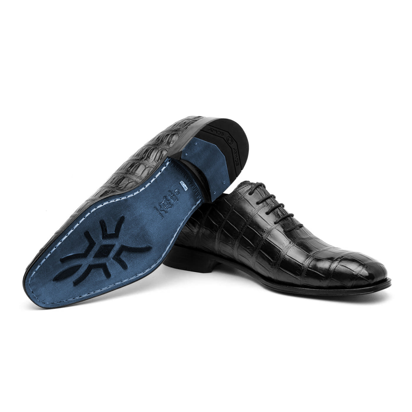 Exotic black shoes for men