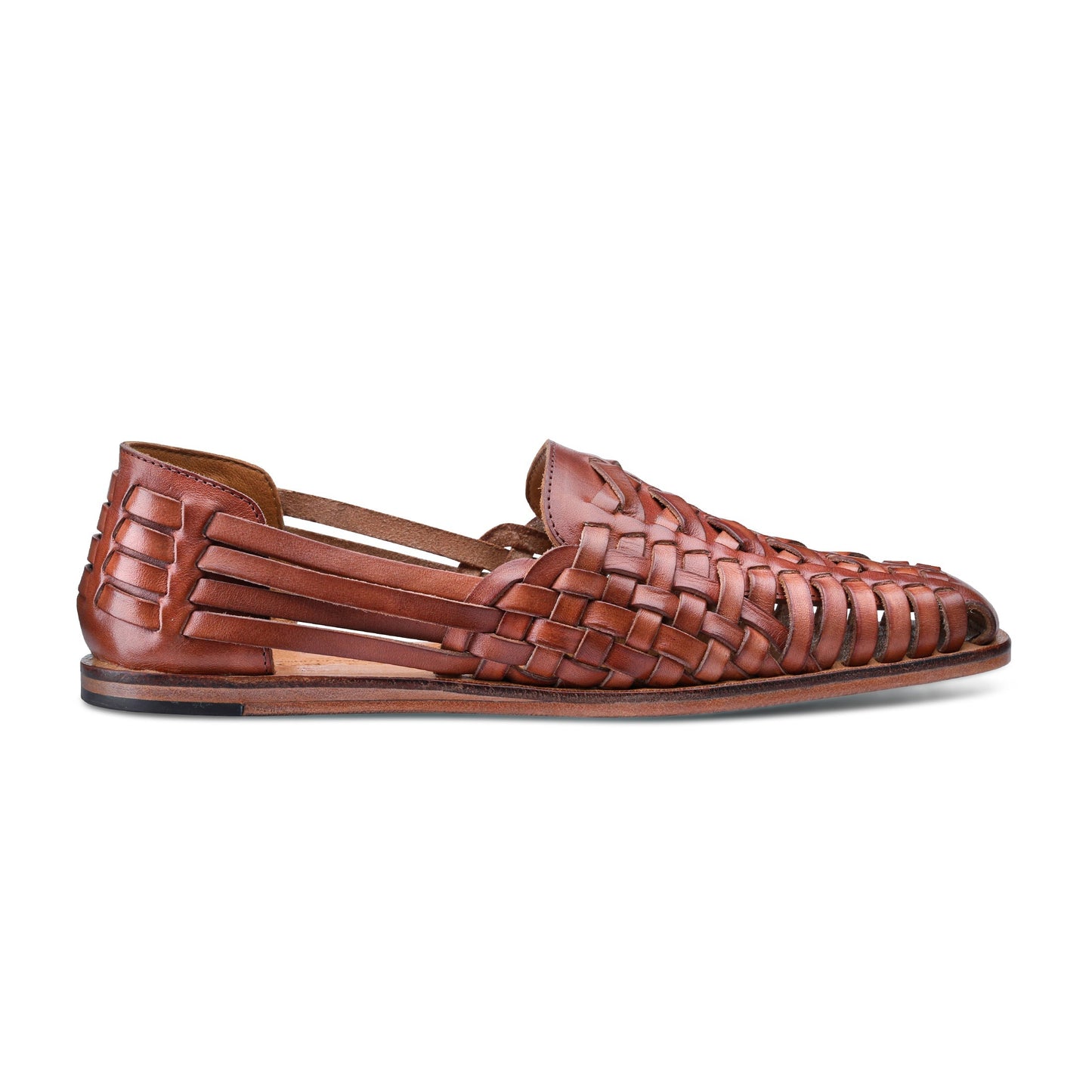 Brown woven sandals