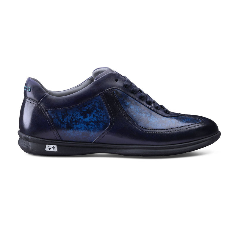 Men's Blue Patina Leather Sneaker