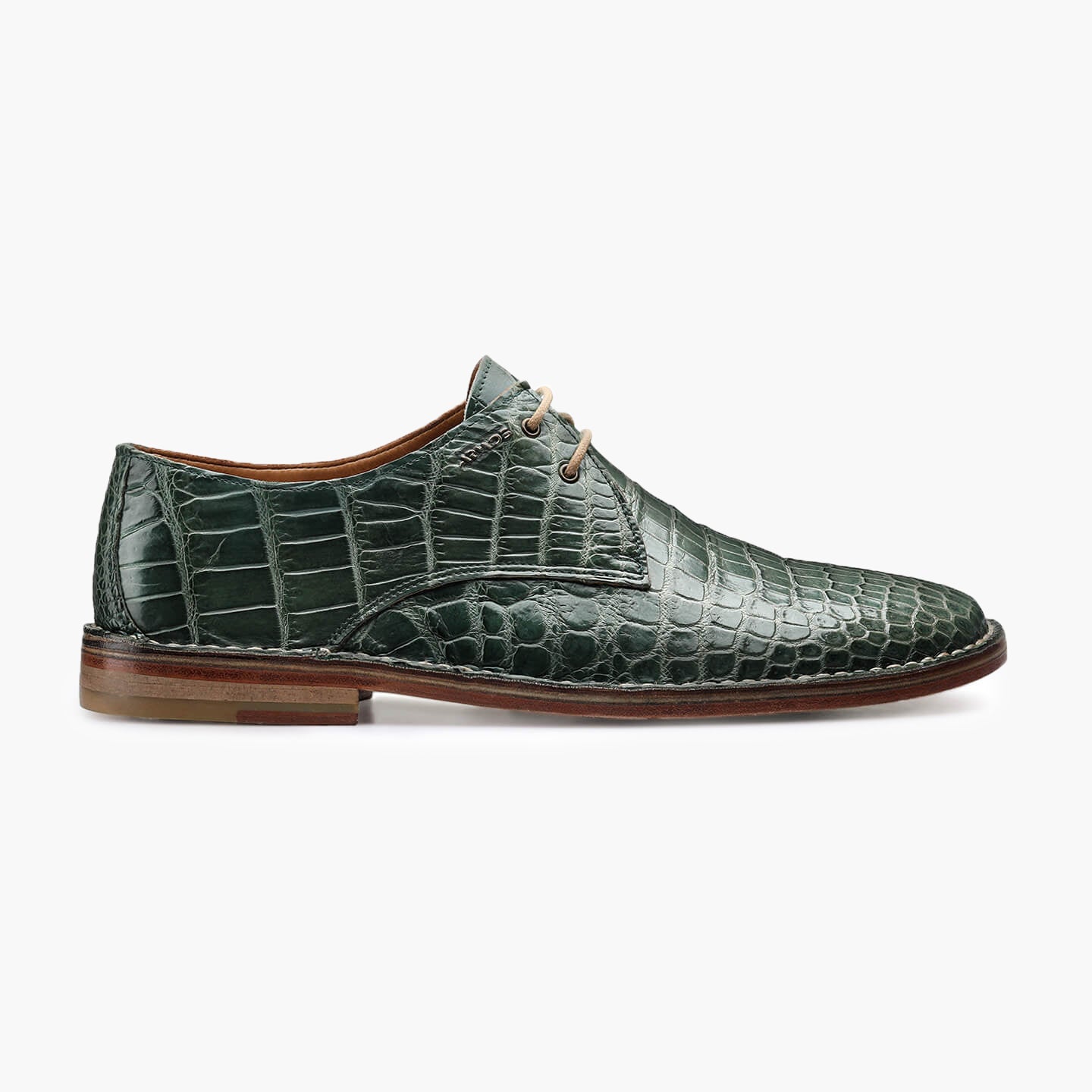 Green crocodile shoes