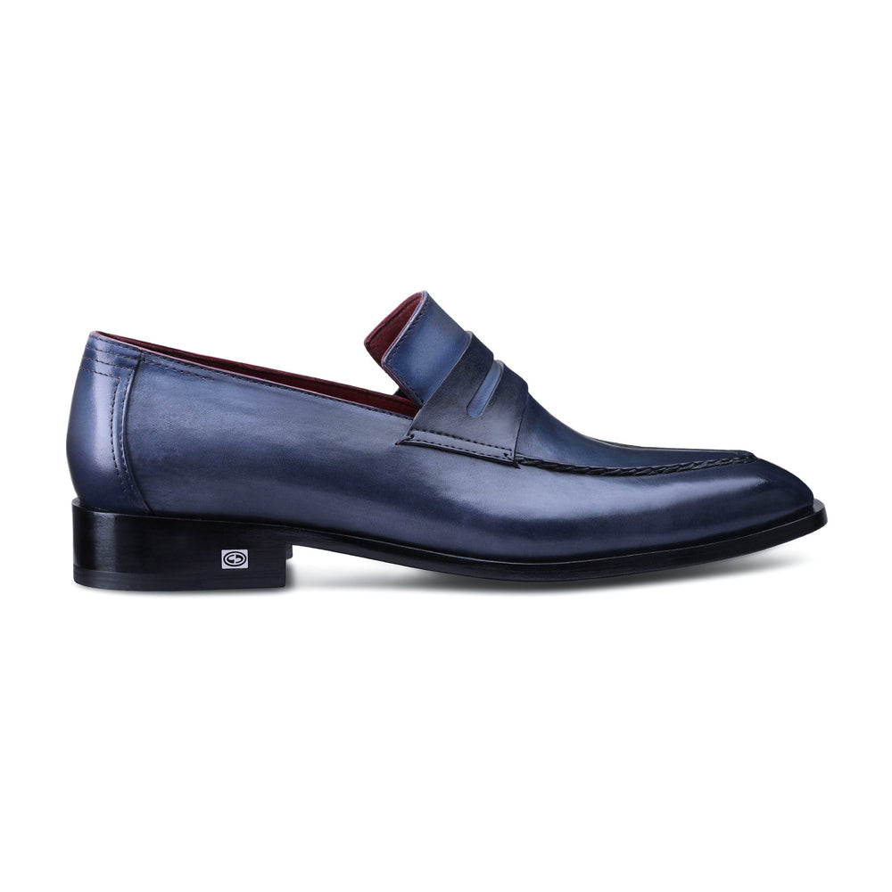 Patinated Penny Loafers