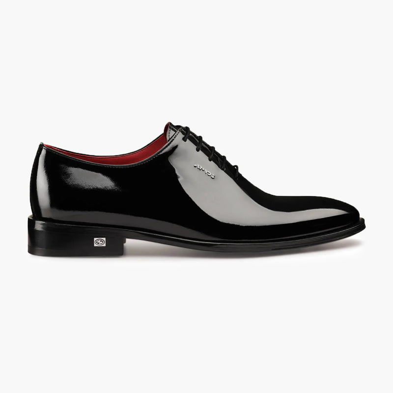 Men's Black Patent Leather Oxfords