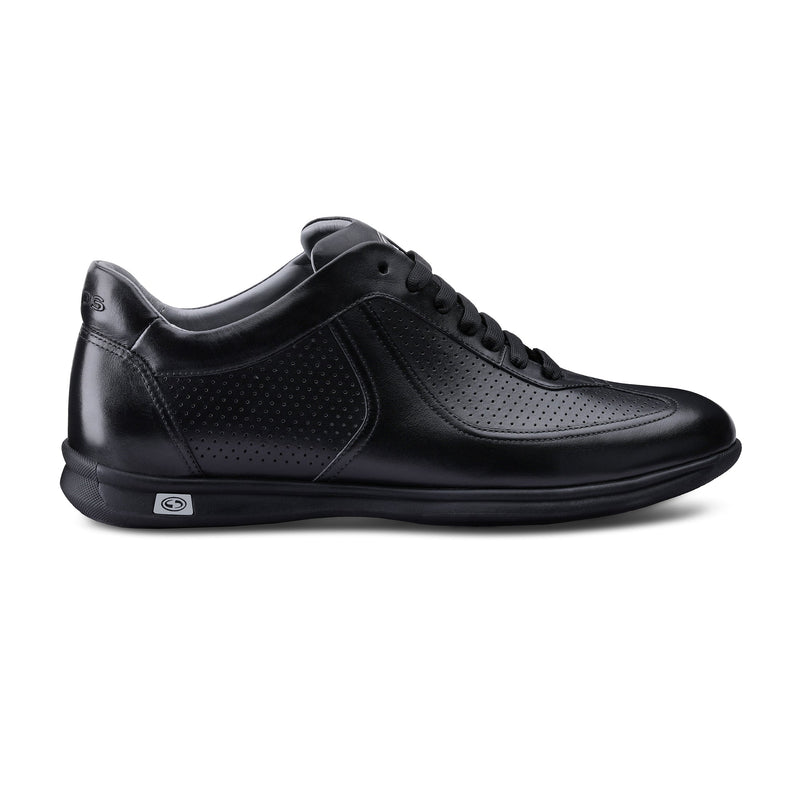 Men's Black Perforated Sneaker