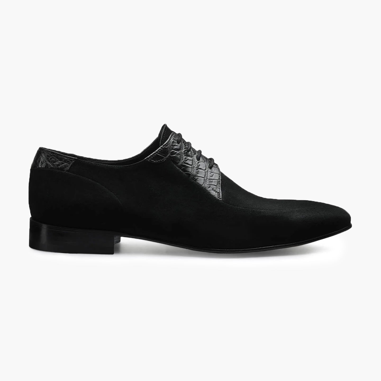 Black exotic lace-ups