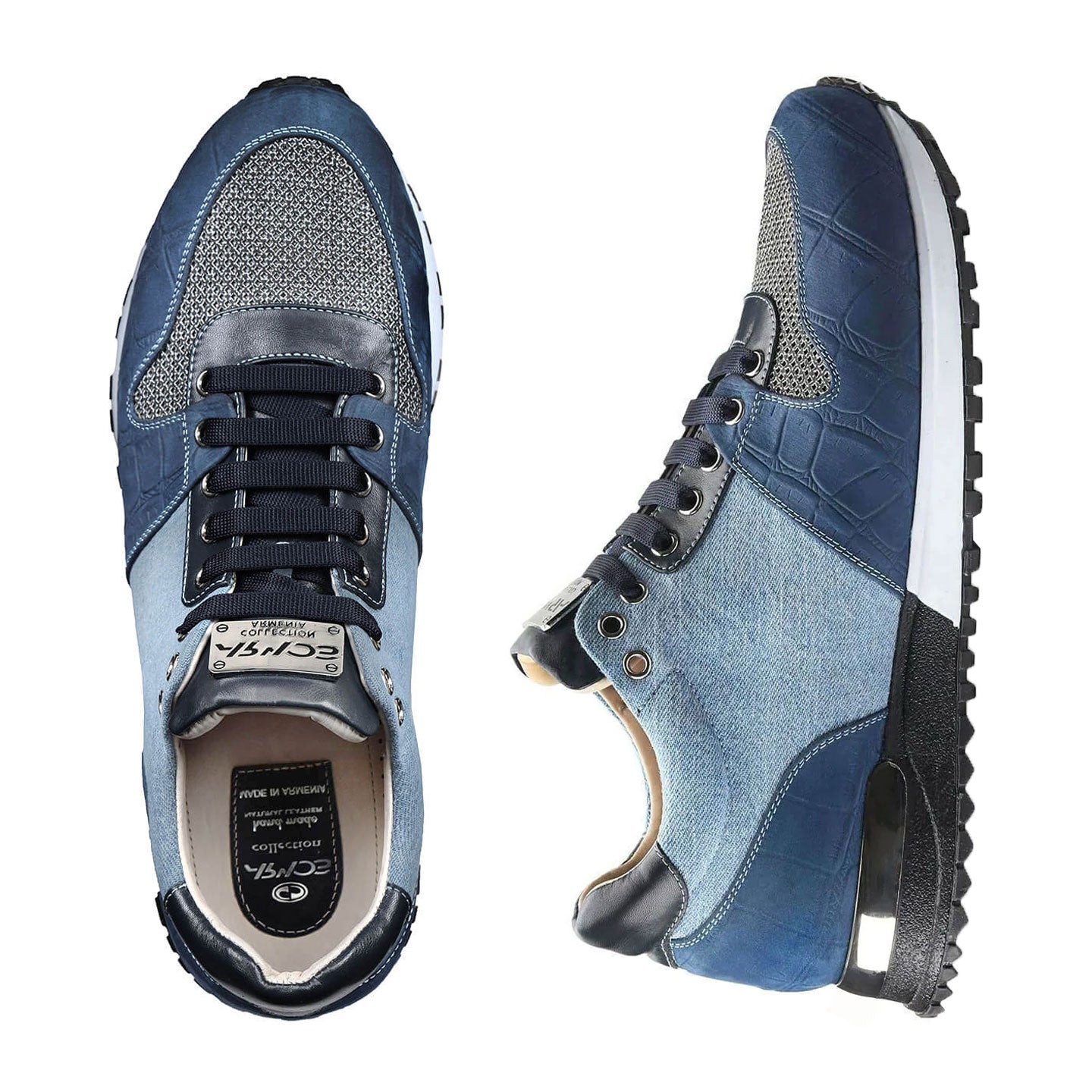 Denim sports shoes