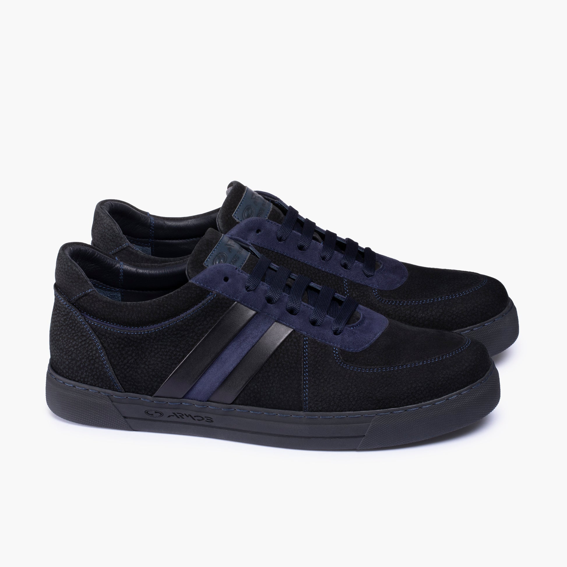 Men's Black Nubuck & Suede Sneaker