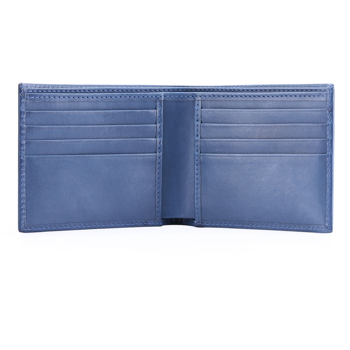 Blue leather wallet