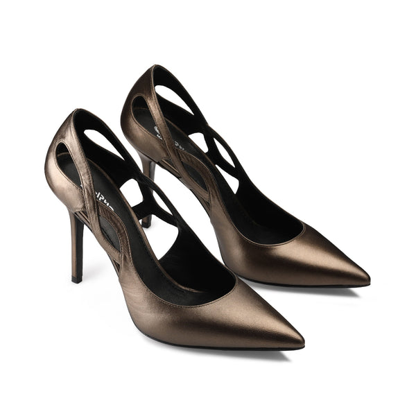 Bronze pumps shoes