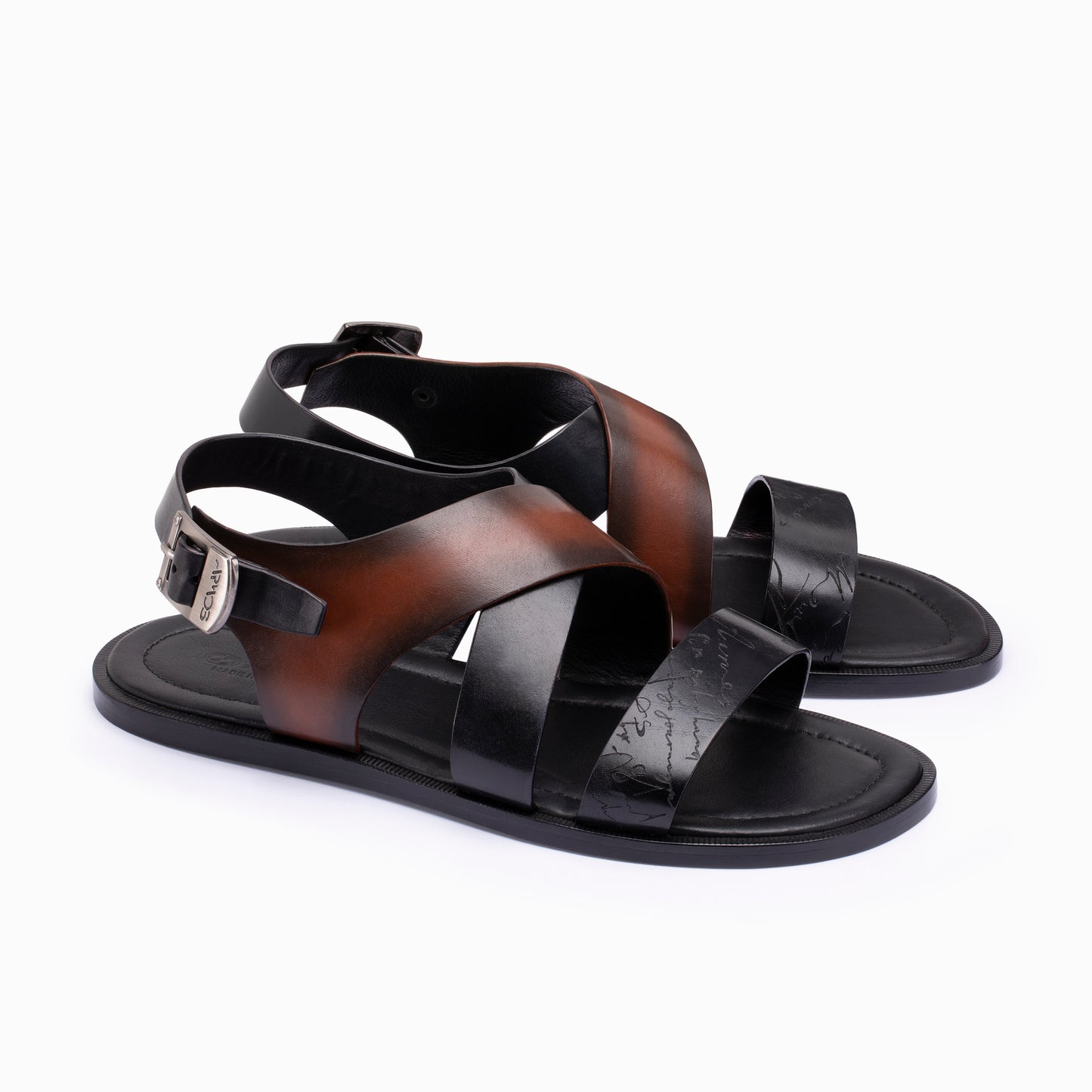 Brown & black sandals