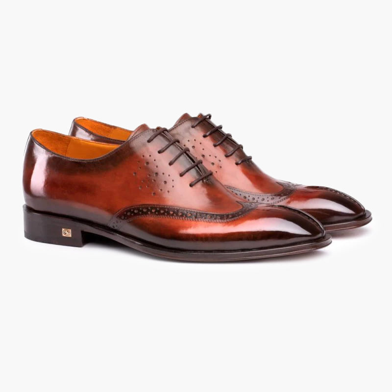 Men's Whiskey Brown Leather Brogues