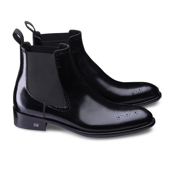 Leather chelsea boots