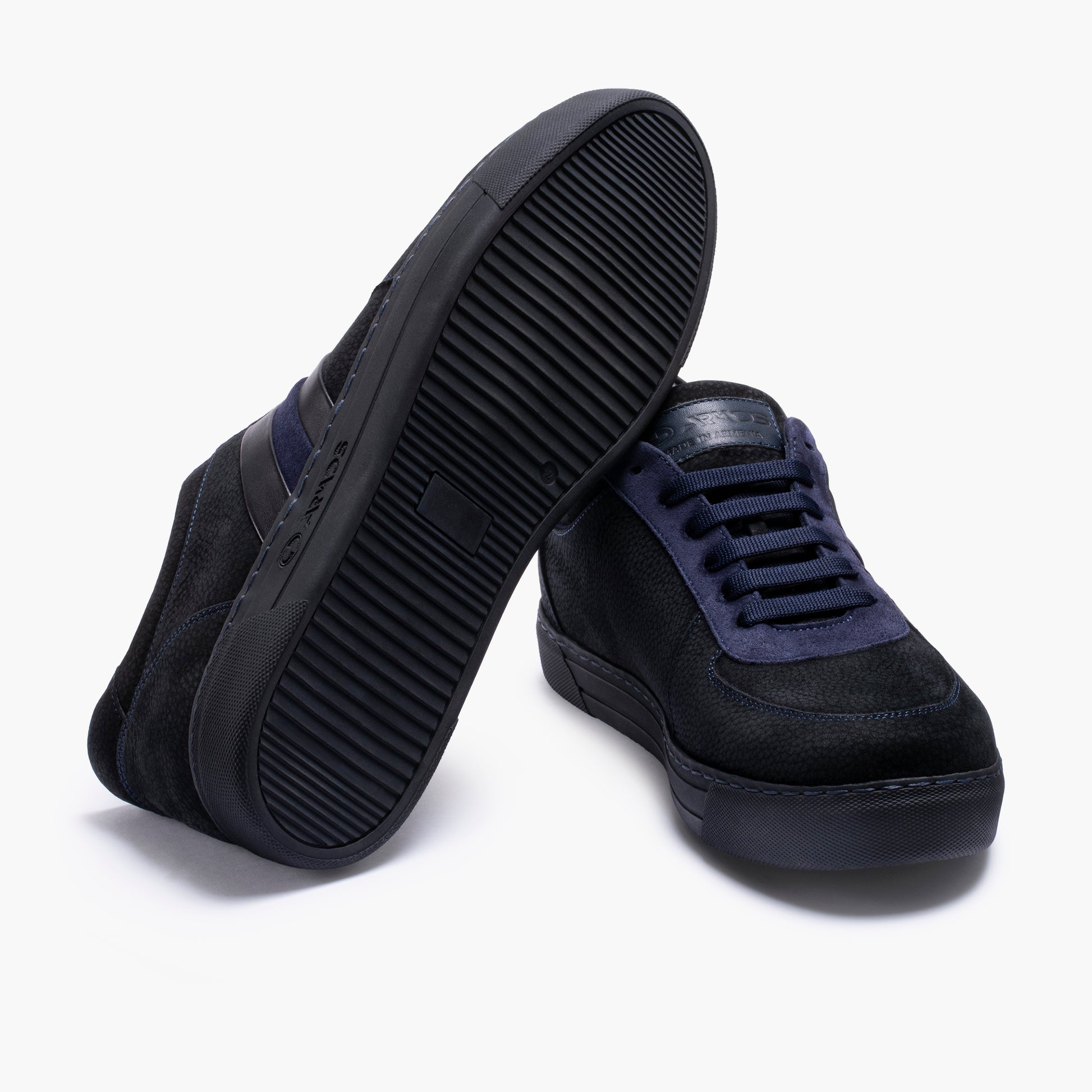 Men's Black Nubuck & Suede Sneaker