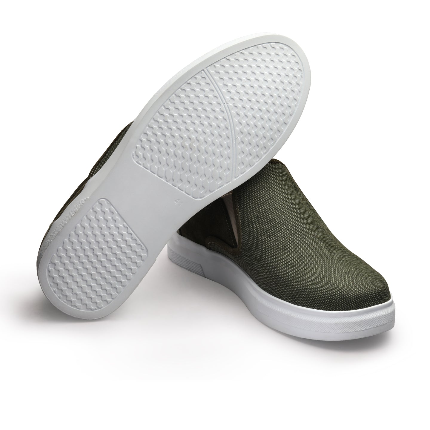 Linen fiber slip-ons