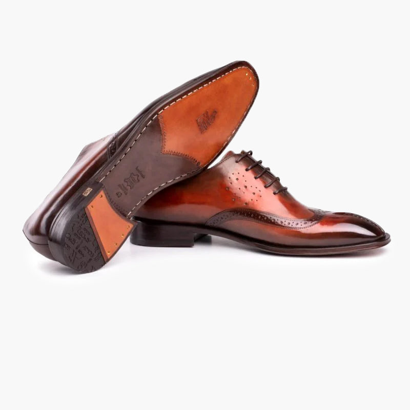 Men's Whiskey Brown Leather Brogues