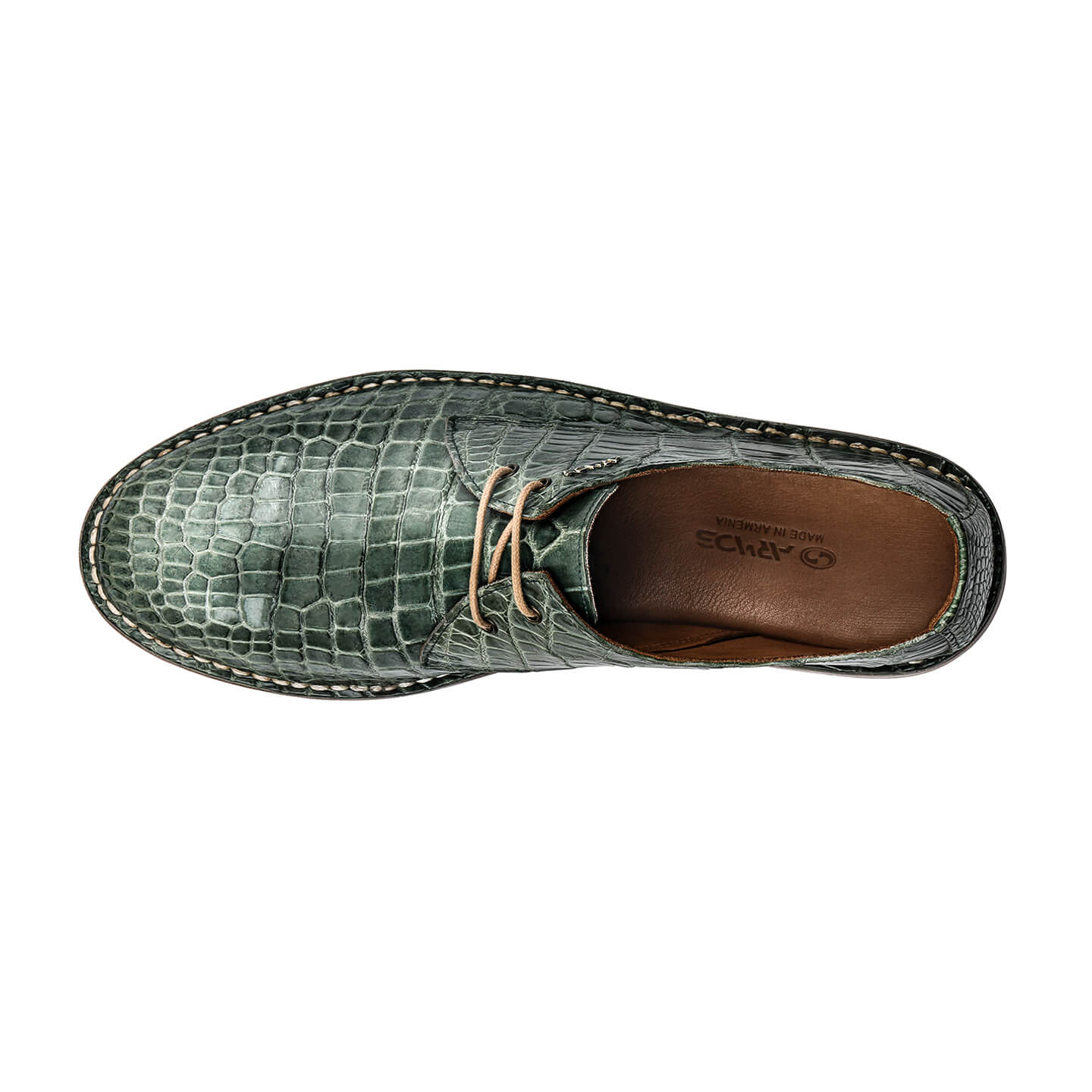 Green crocodile shoes