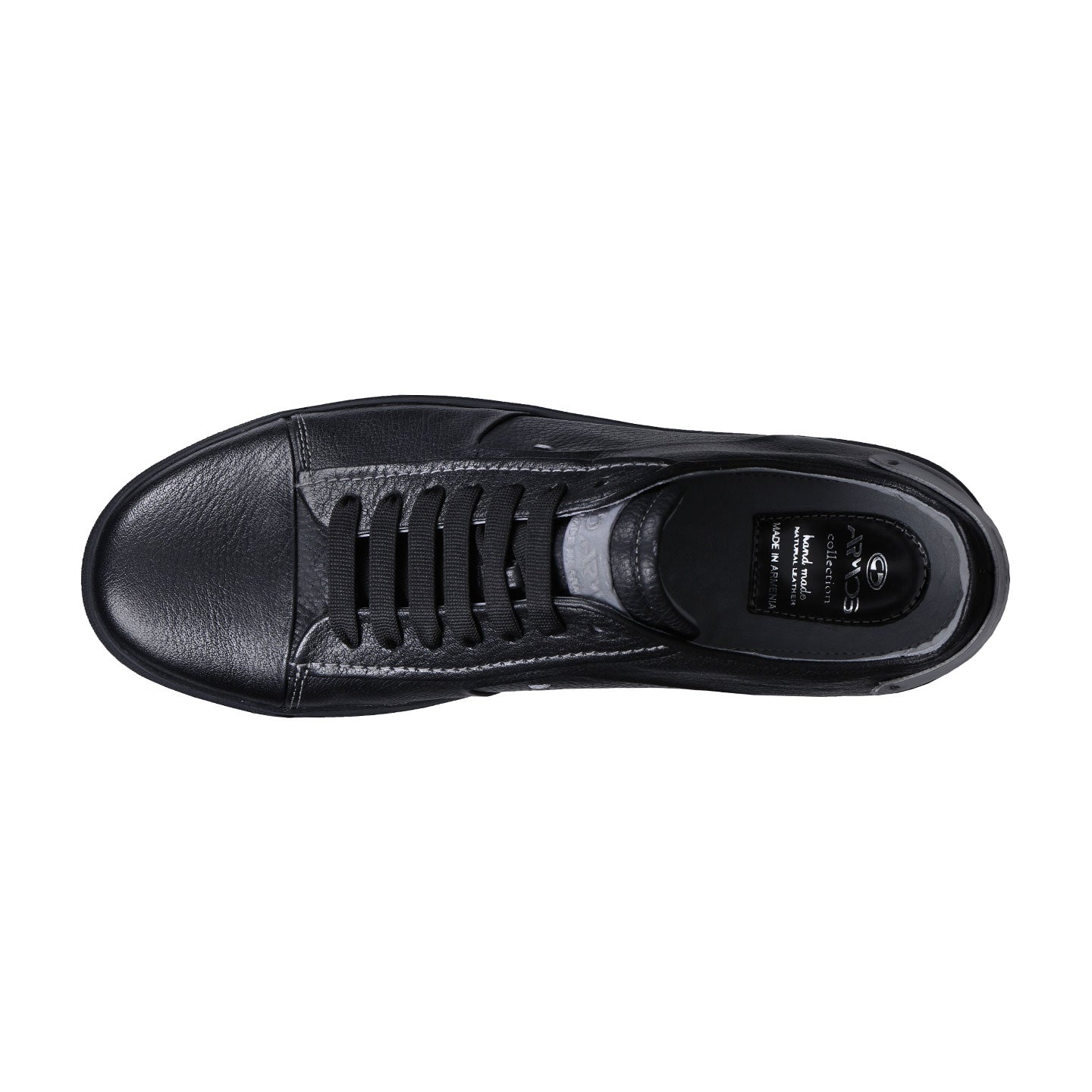 Men's Black Sneaker with Silver Inserts