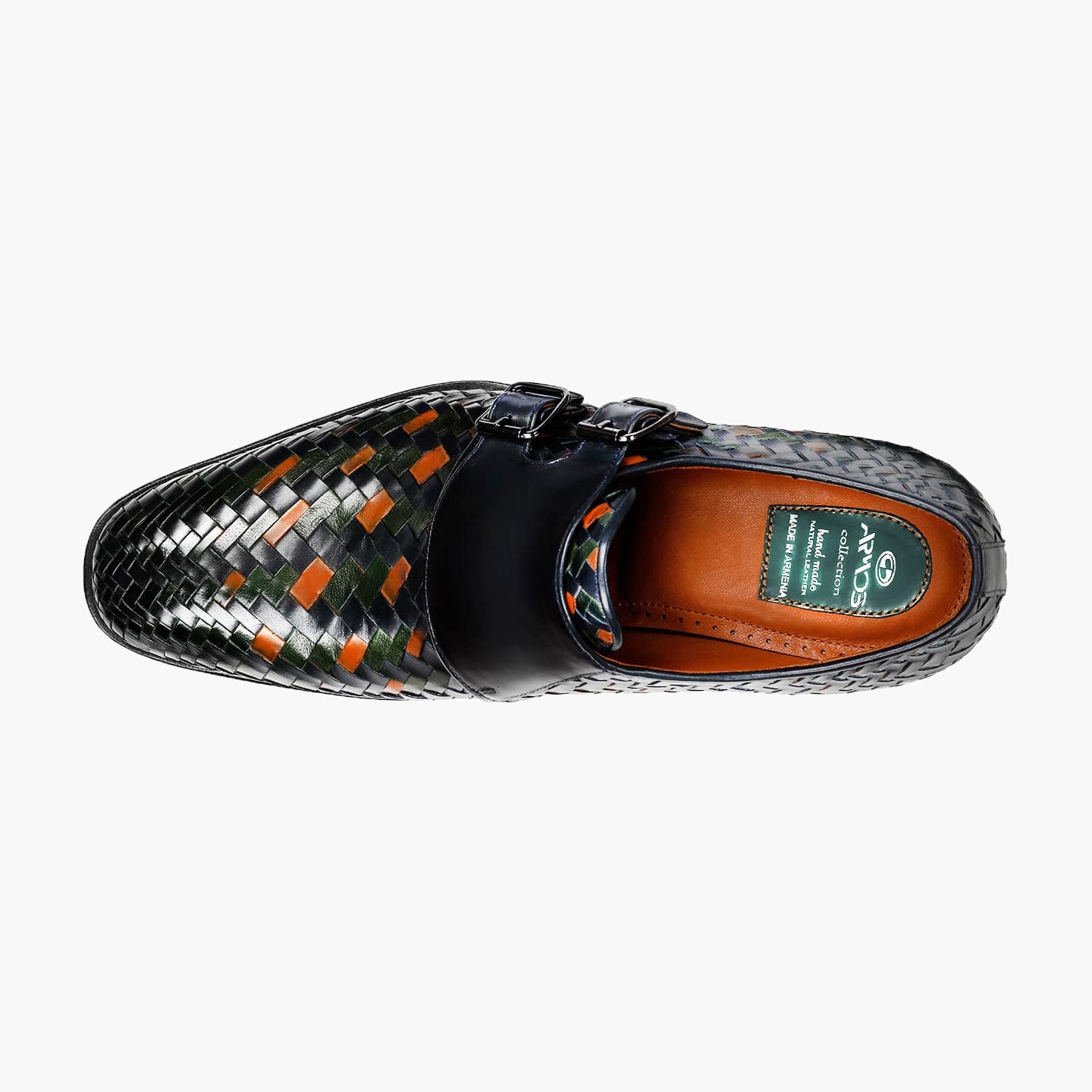 Woven monk shoes