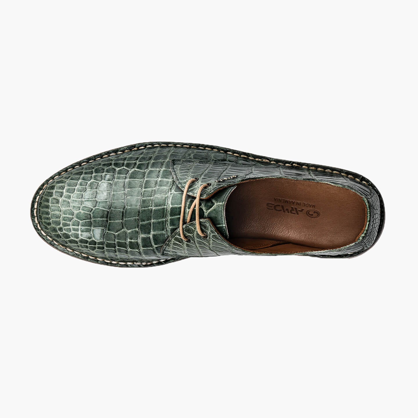 Green crocodile shoes