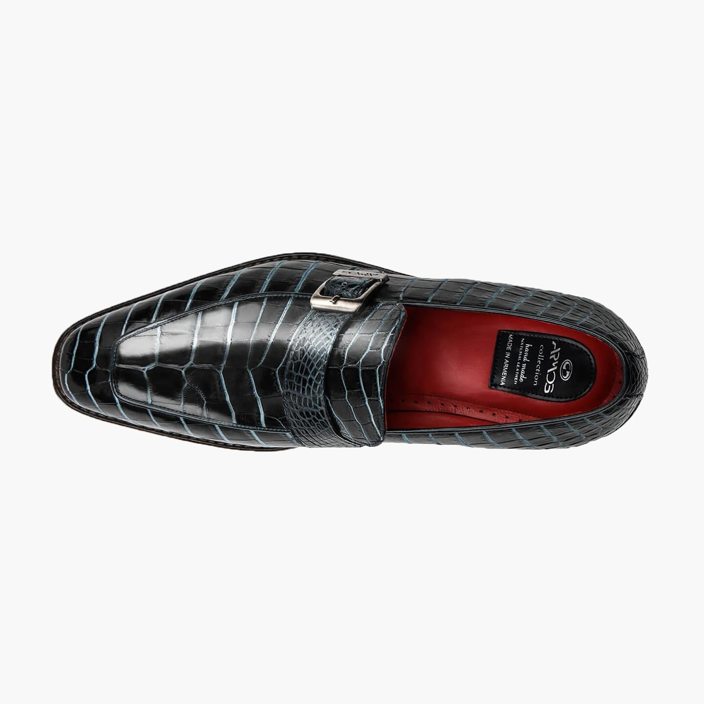 Crocodile leather loafers