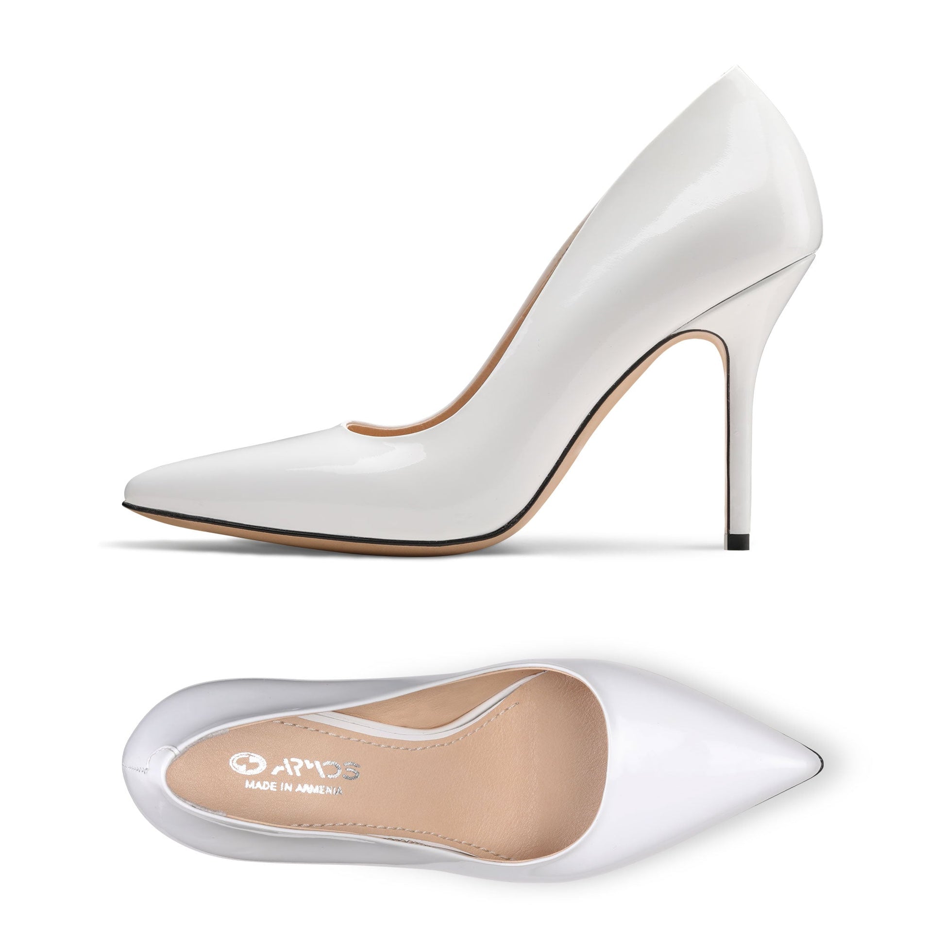 White classic pumps shoes