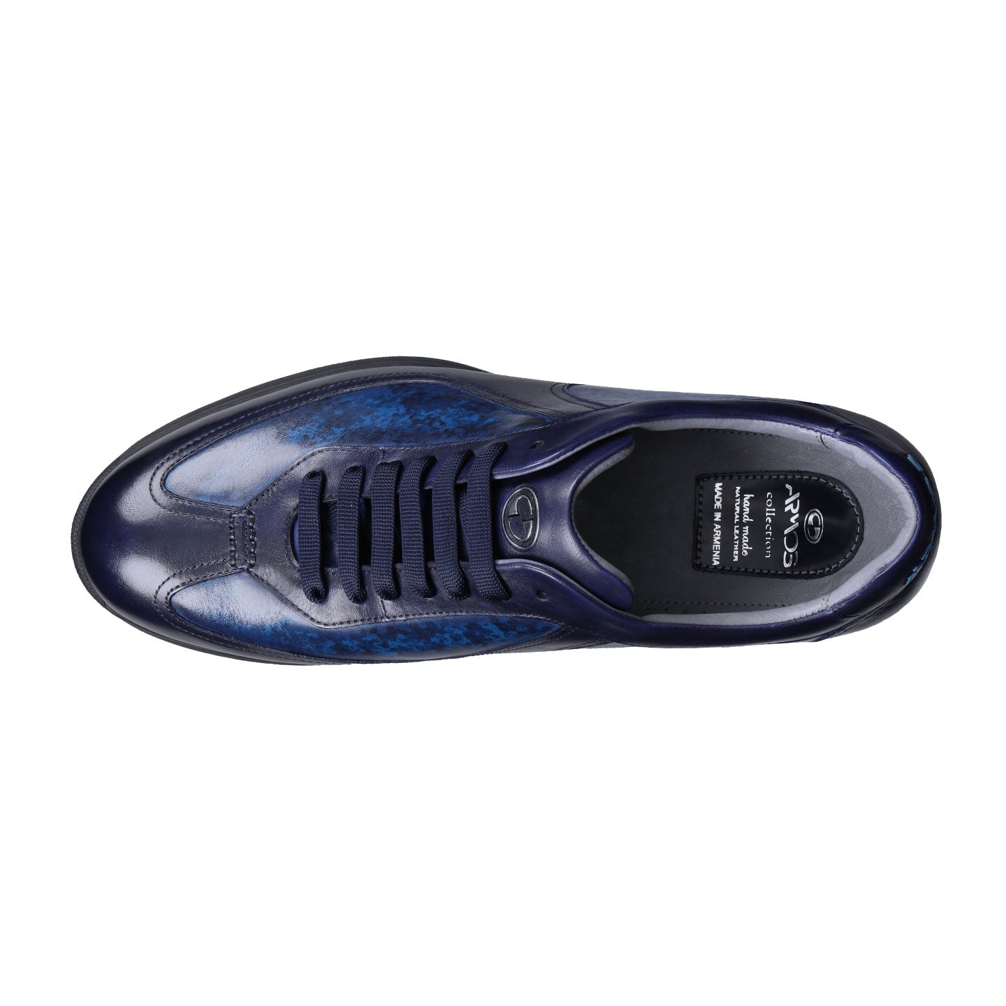 Men's Blue Patina Leather Sneaker