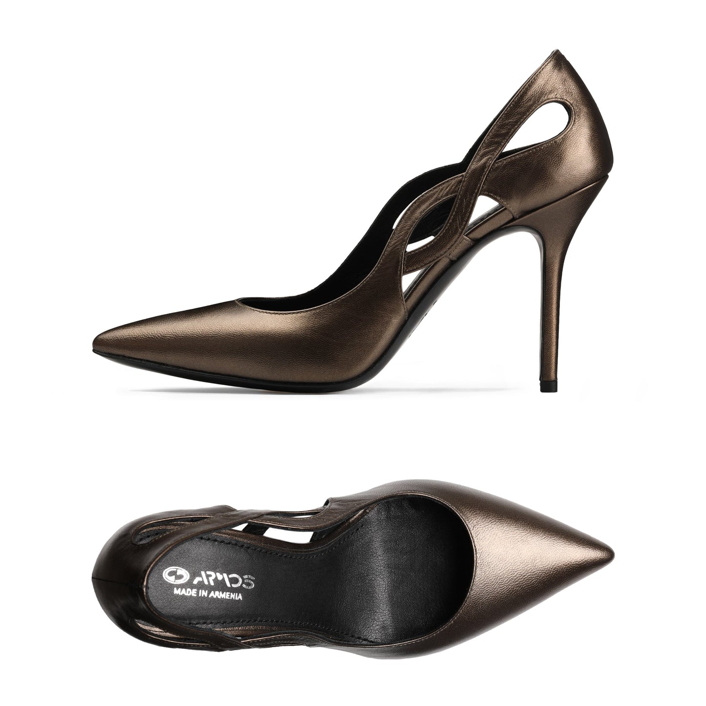 Bronze pumps shoes