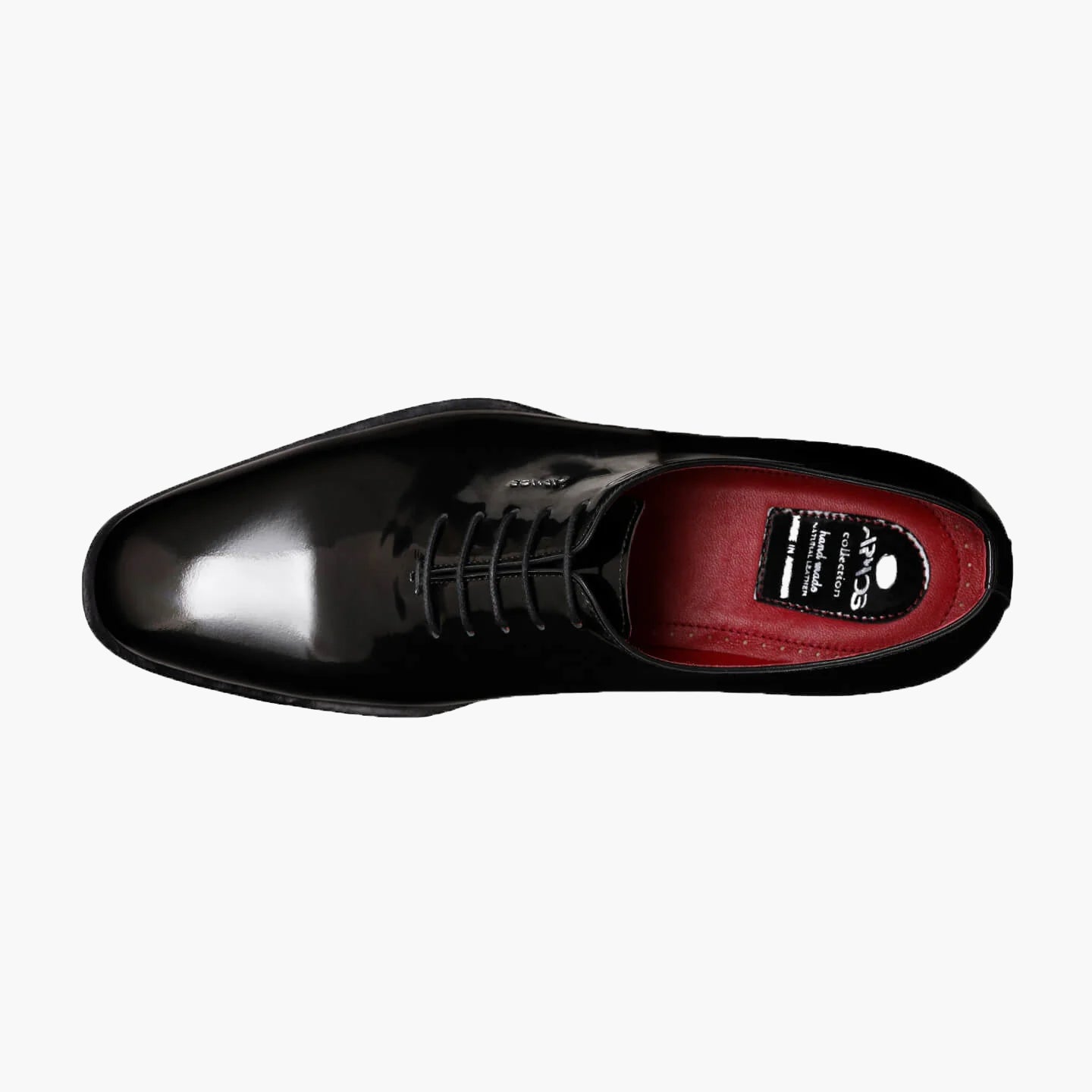 Men's Black Patent Leather Oxfords