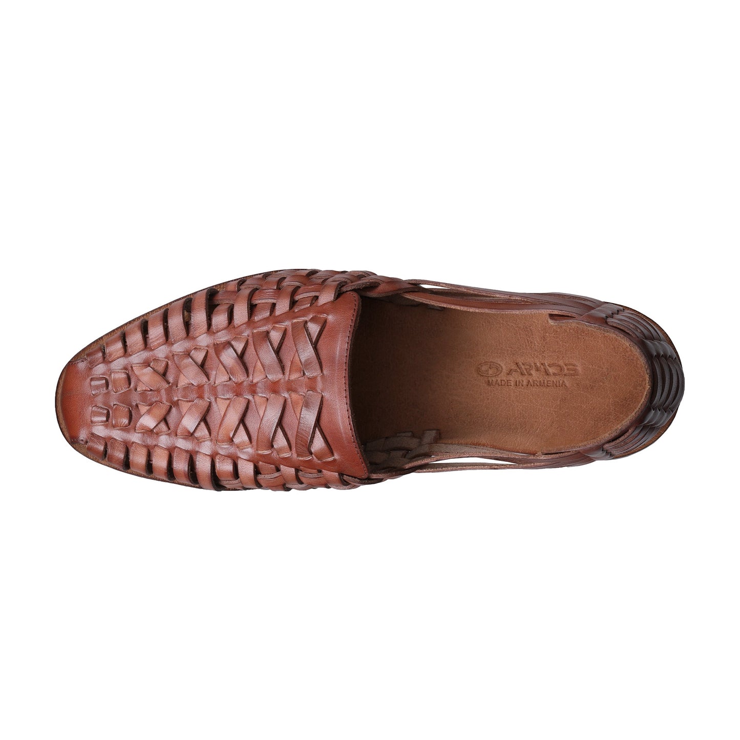 Brown woven sandals