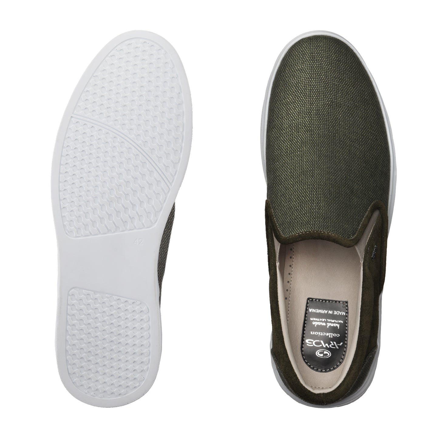 Linen fiber slip-ons