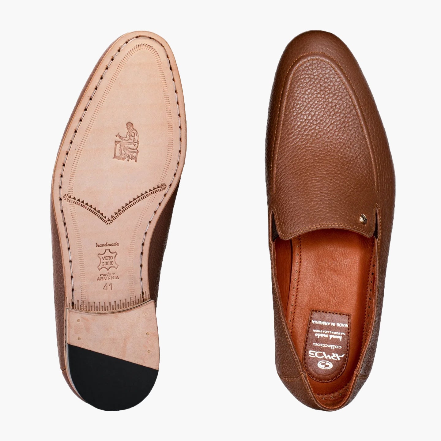 Brown loafers