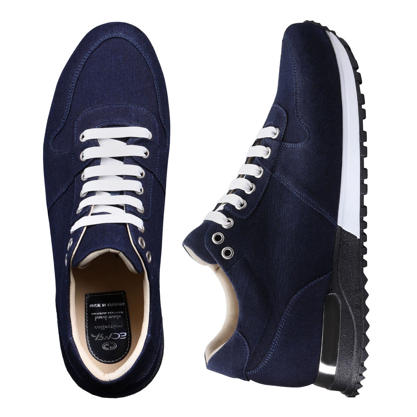 Denim sports shoes