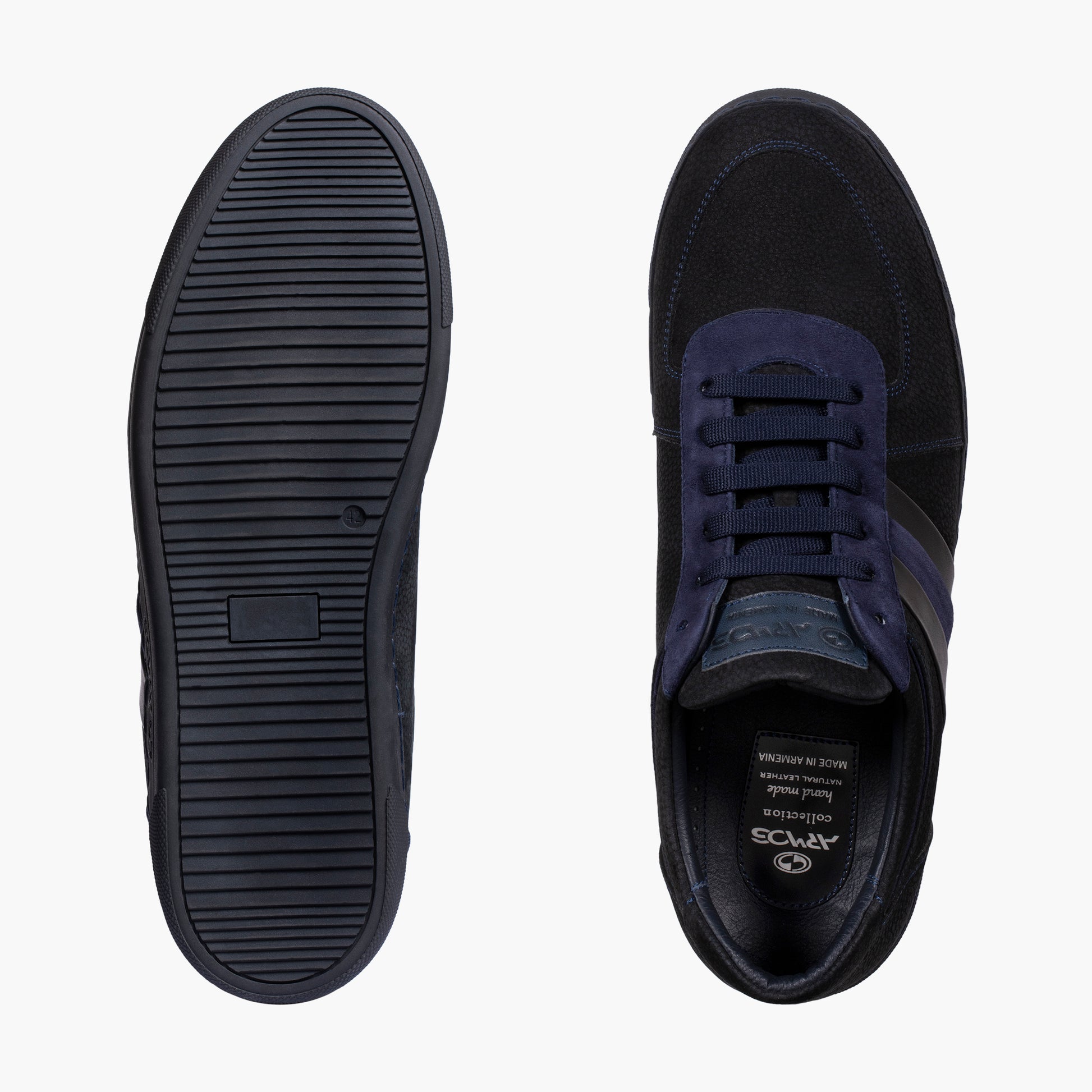 Men's Black Nubuck & Suede Sneaker