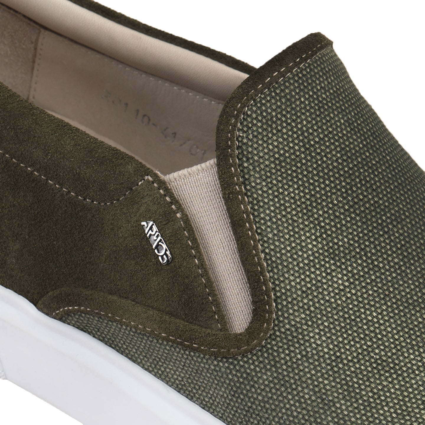 Linen fiber slip-ons