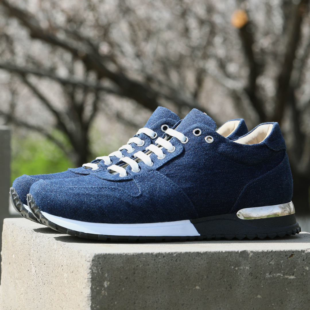 Denim sports shoes