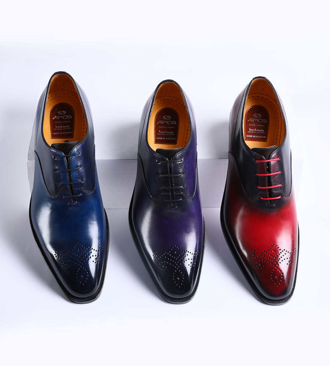 Perforated oxford shoes