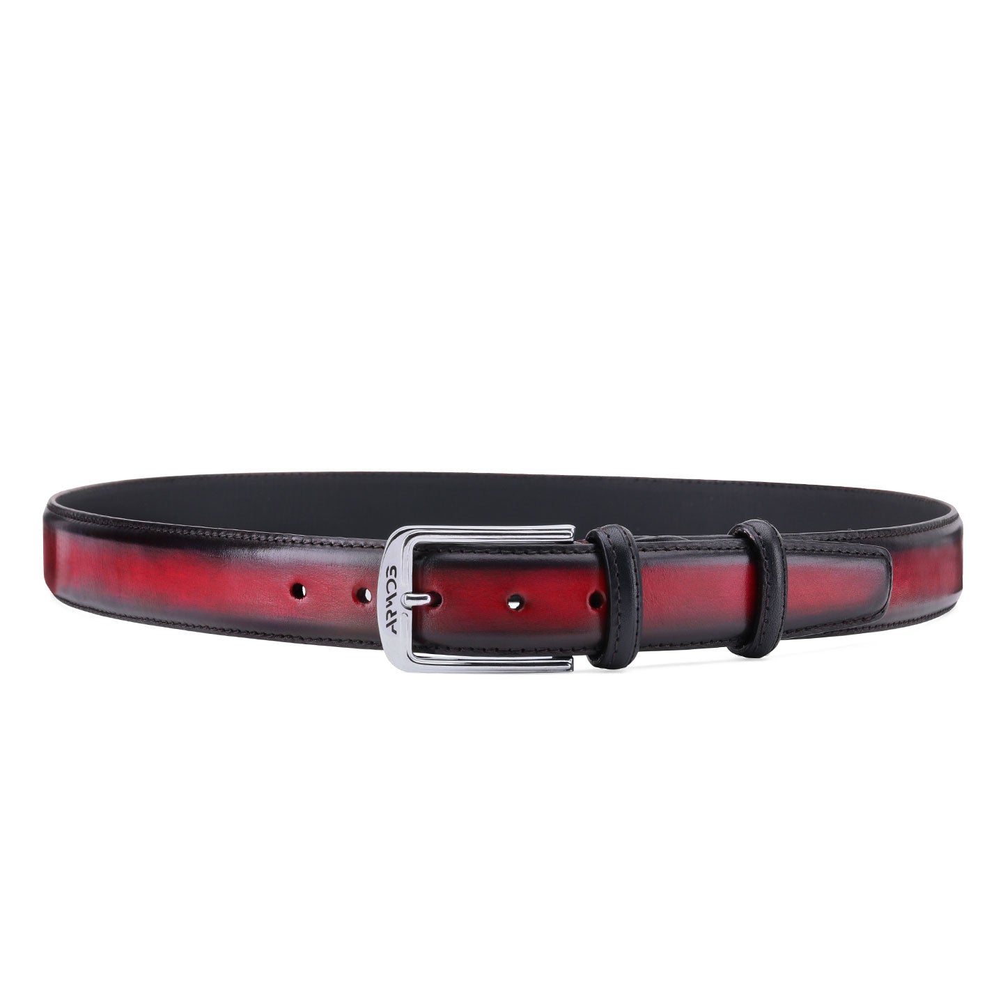 Red patinated belt