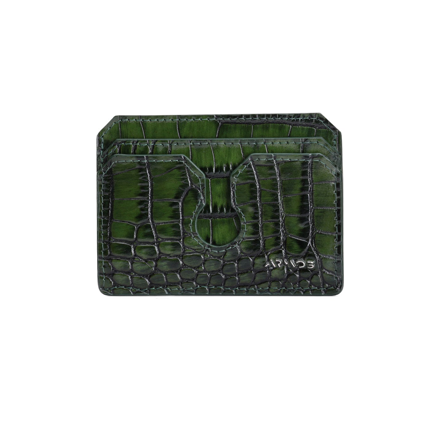 Crocodile print cardholder