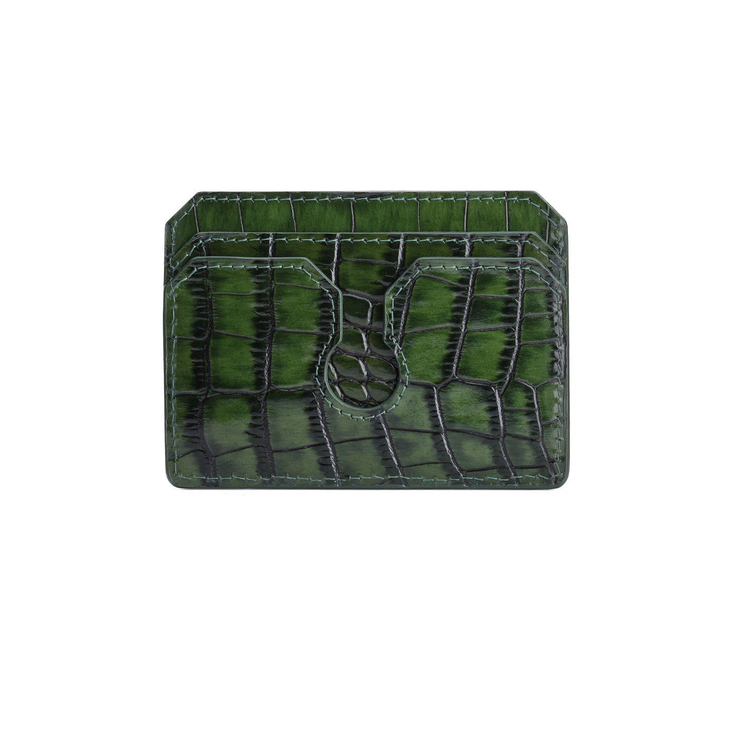 Crocodile print cardholder