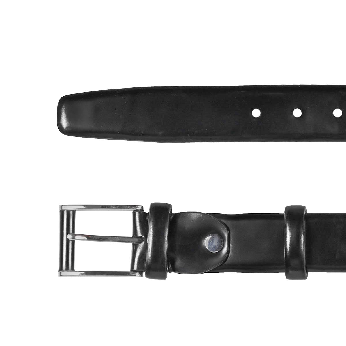 Black leather belt