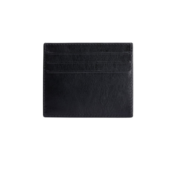 Black leather cardholder