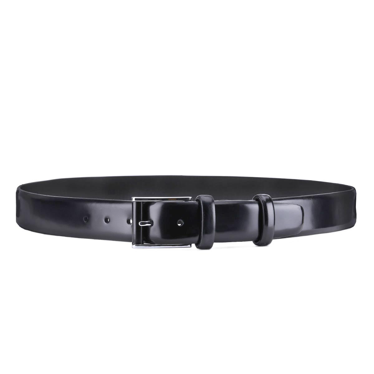 Black leather belt