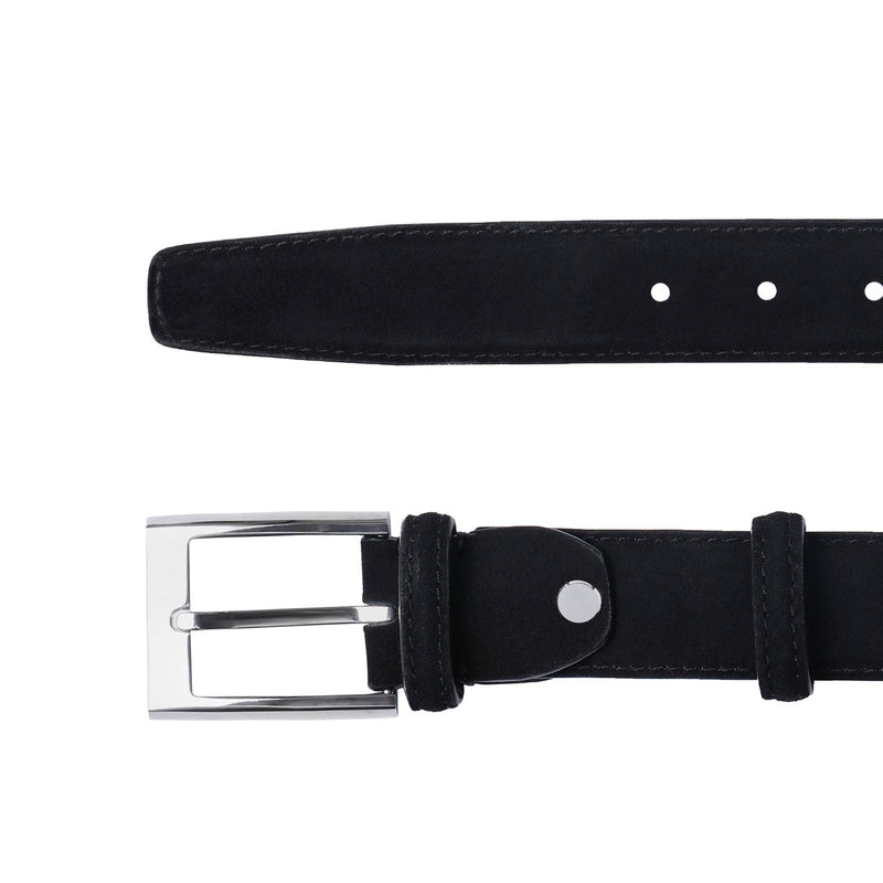 Unique Black Suede Belt