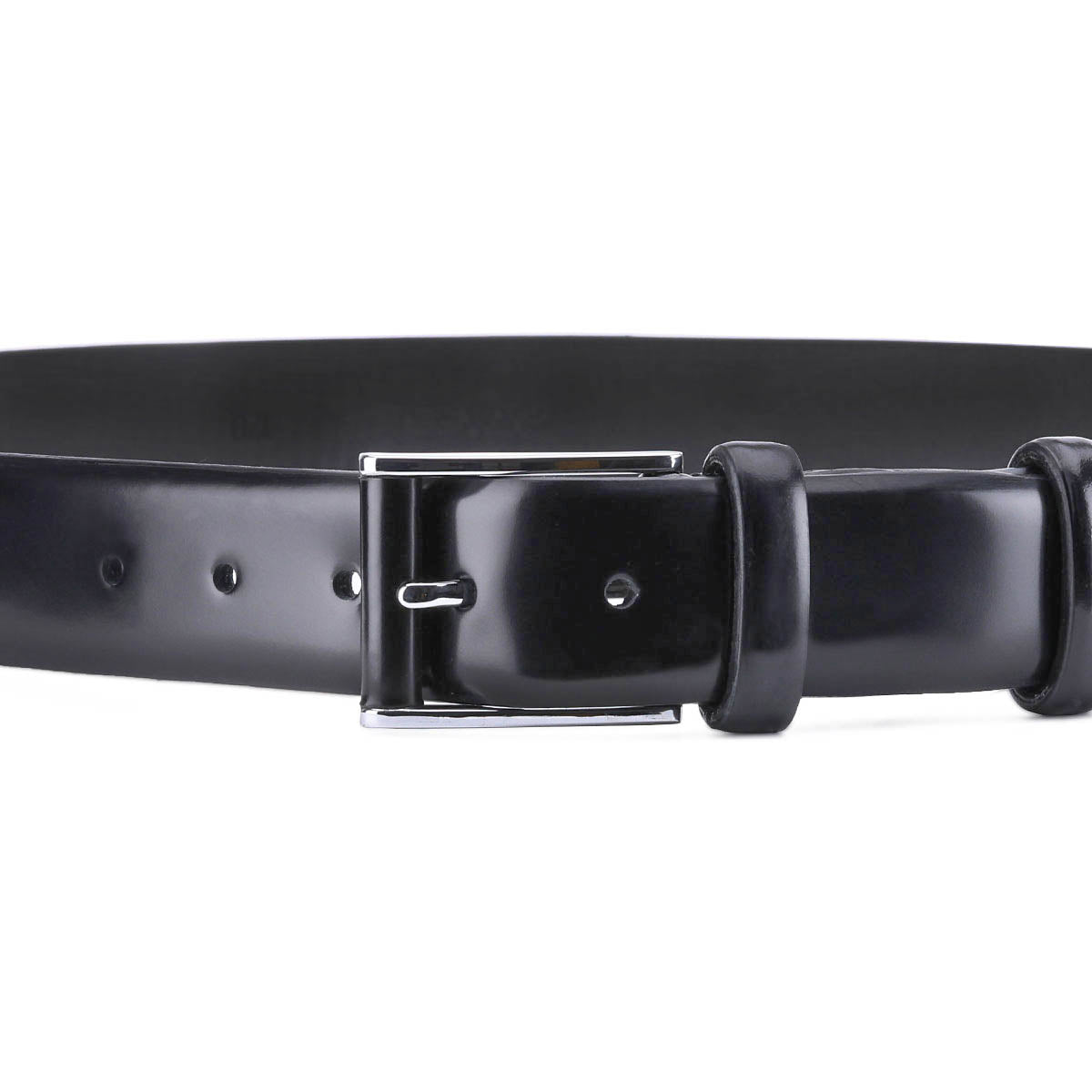 Black leather belt