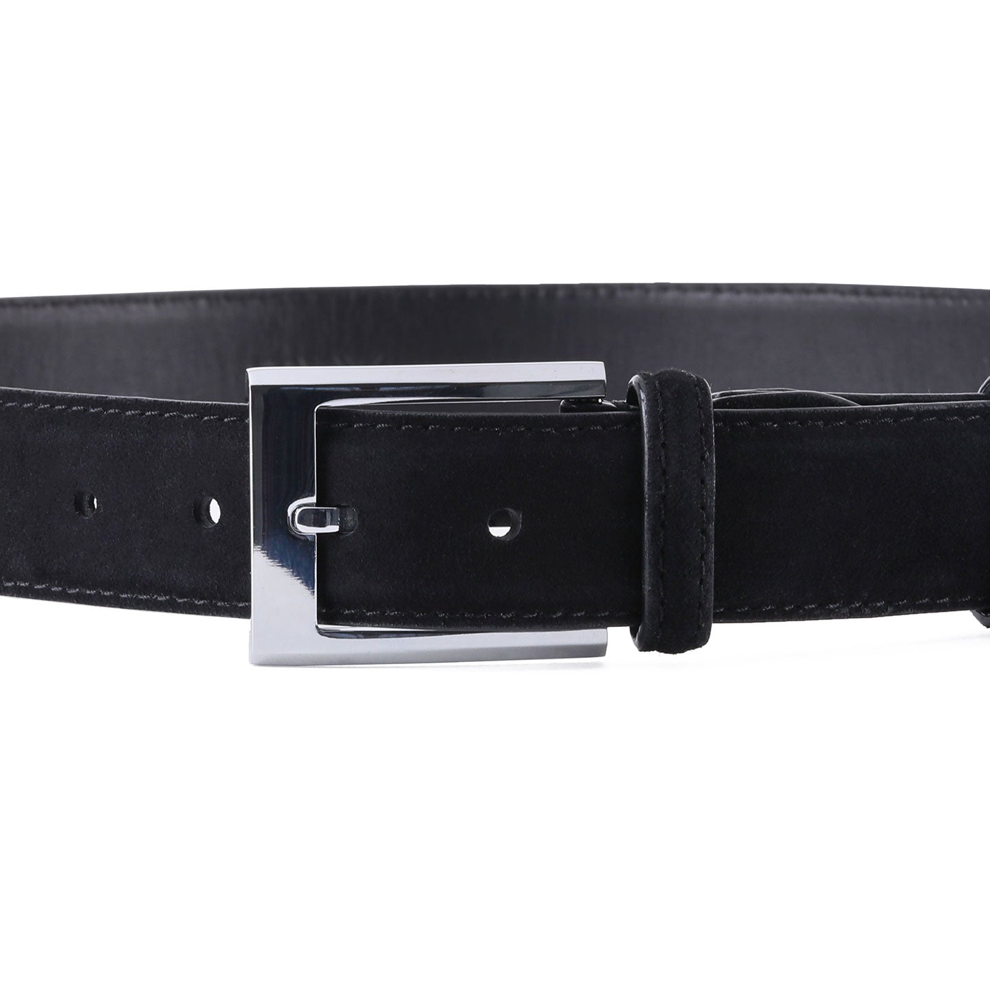 Unique Black Suede Belt