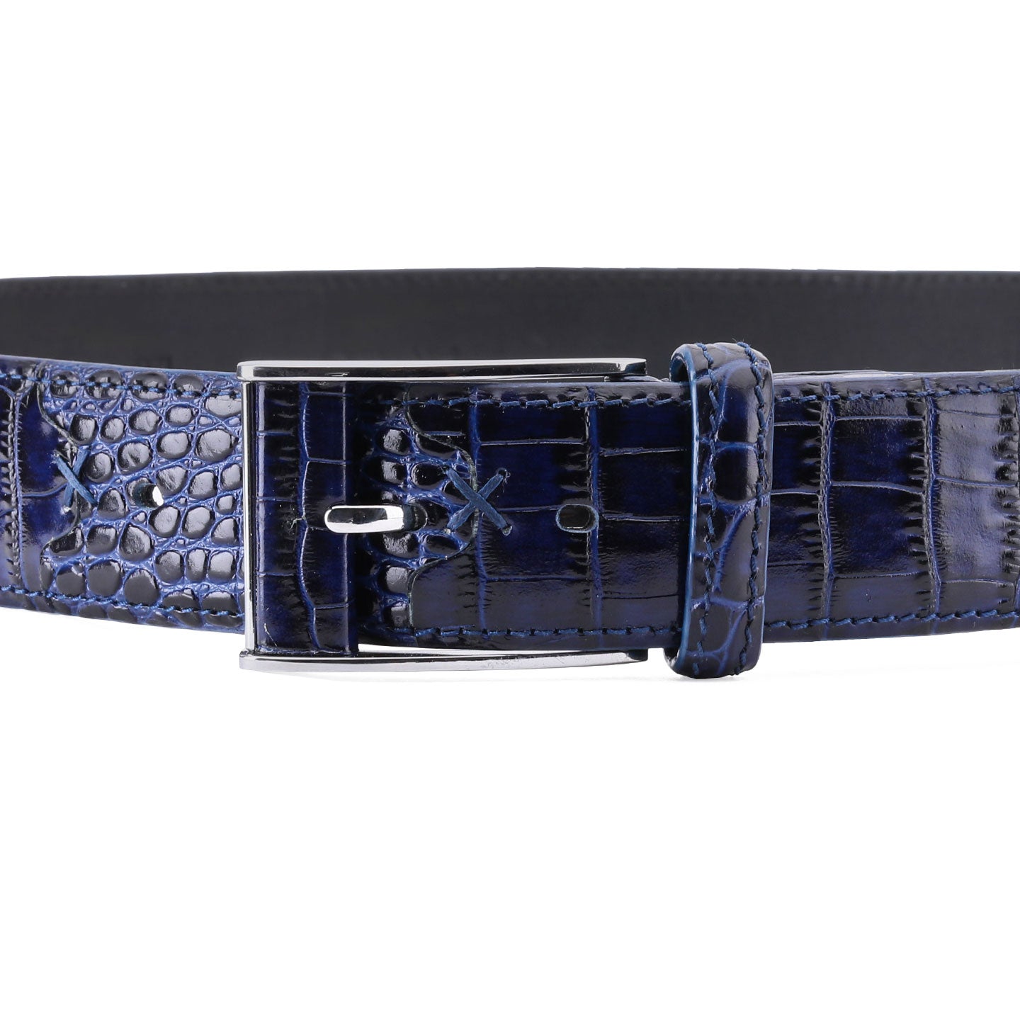 Blue lacquer belt