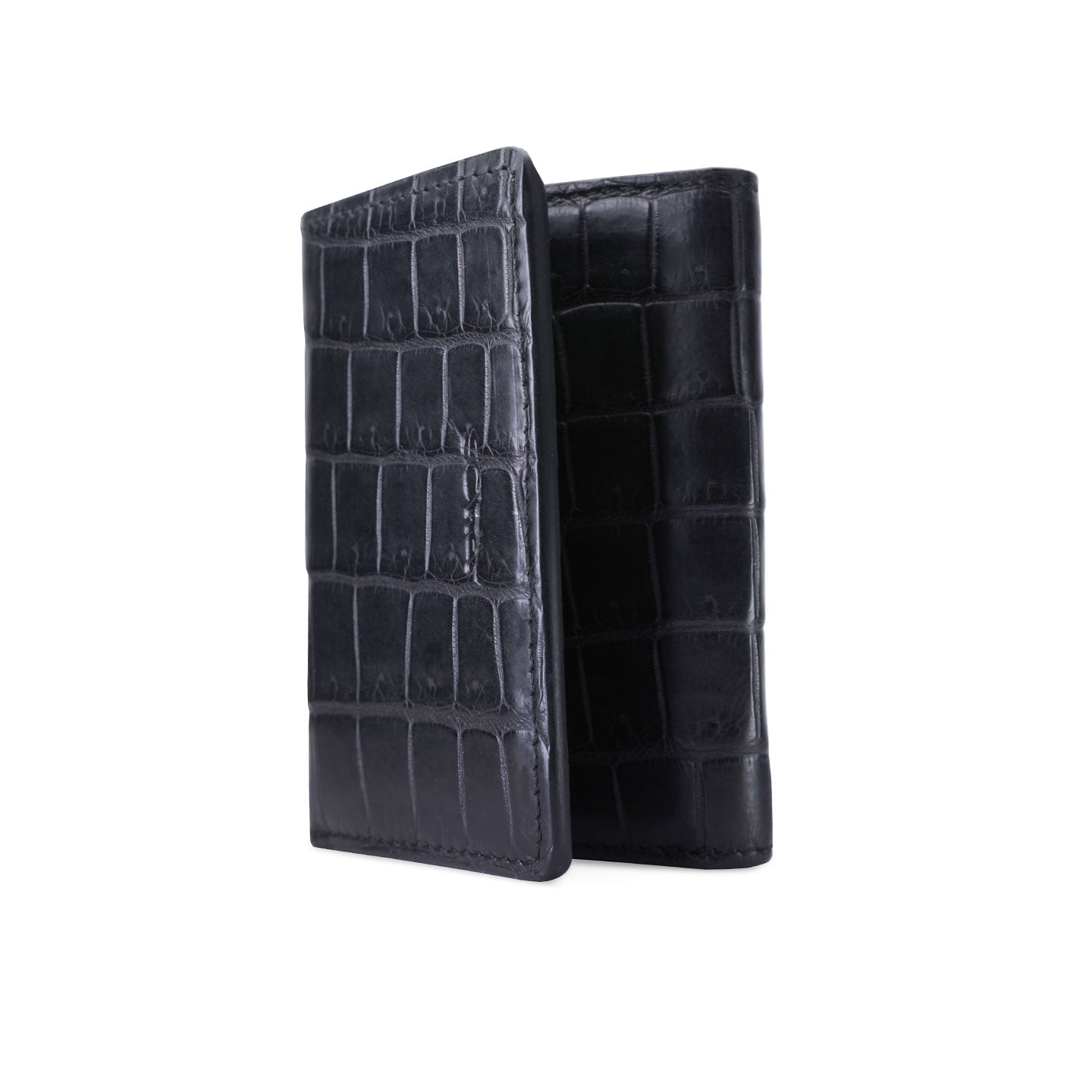 Black crocodile leather wallet