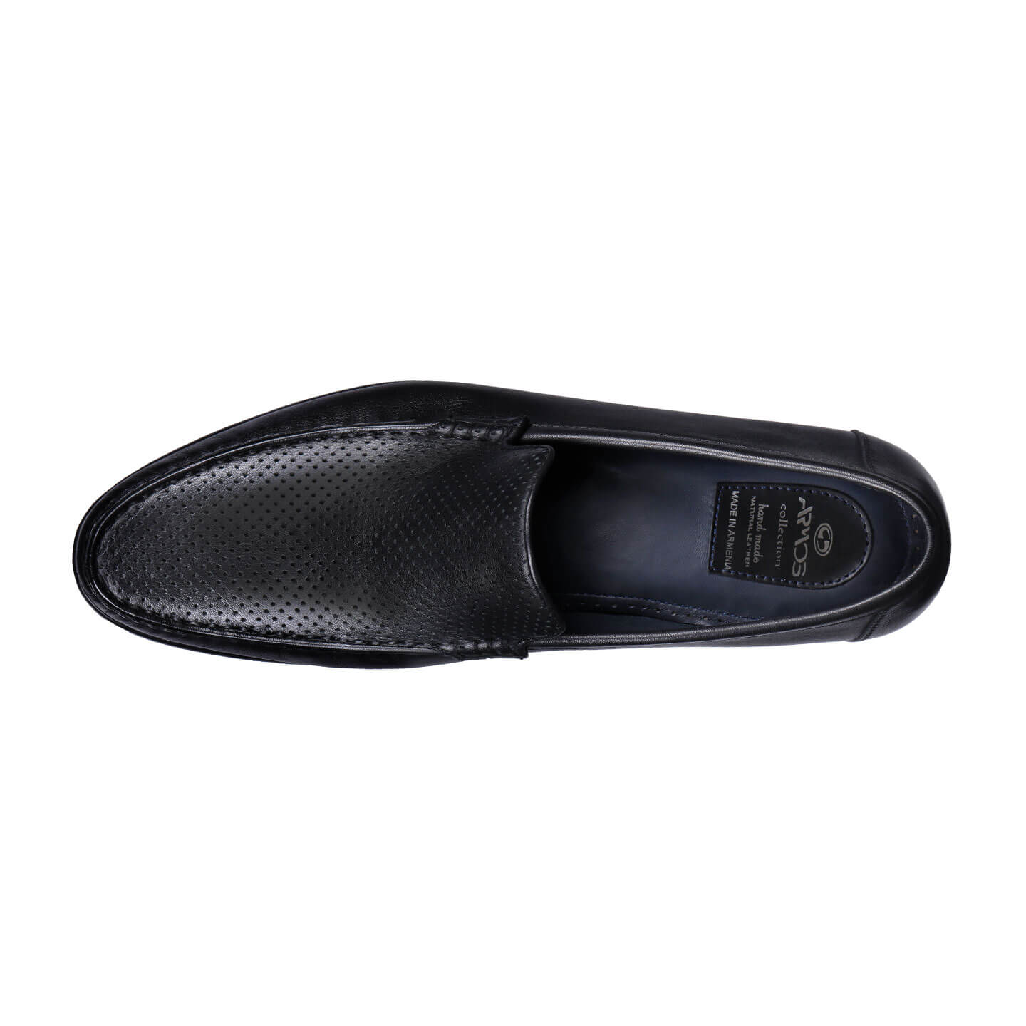 Black Perforated Moccasins