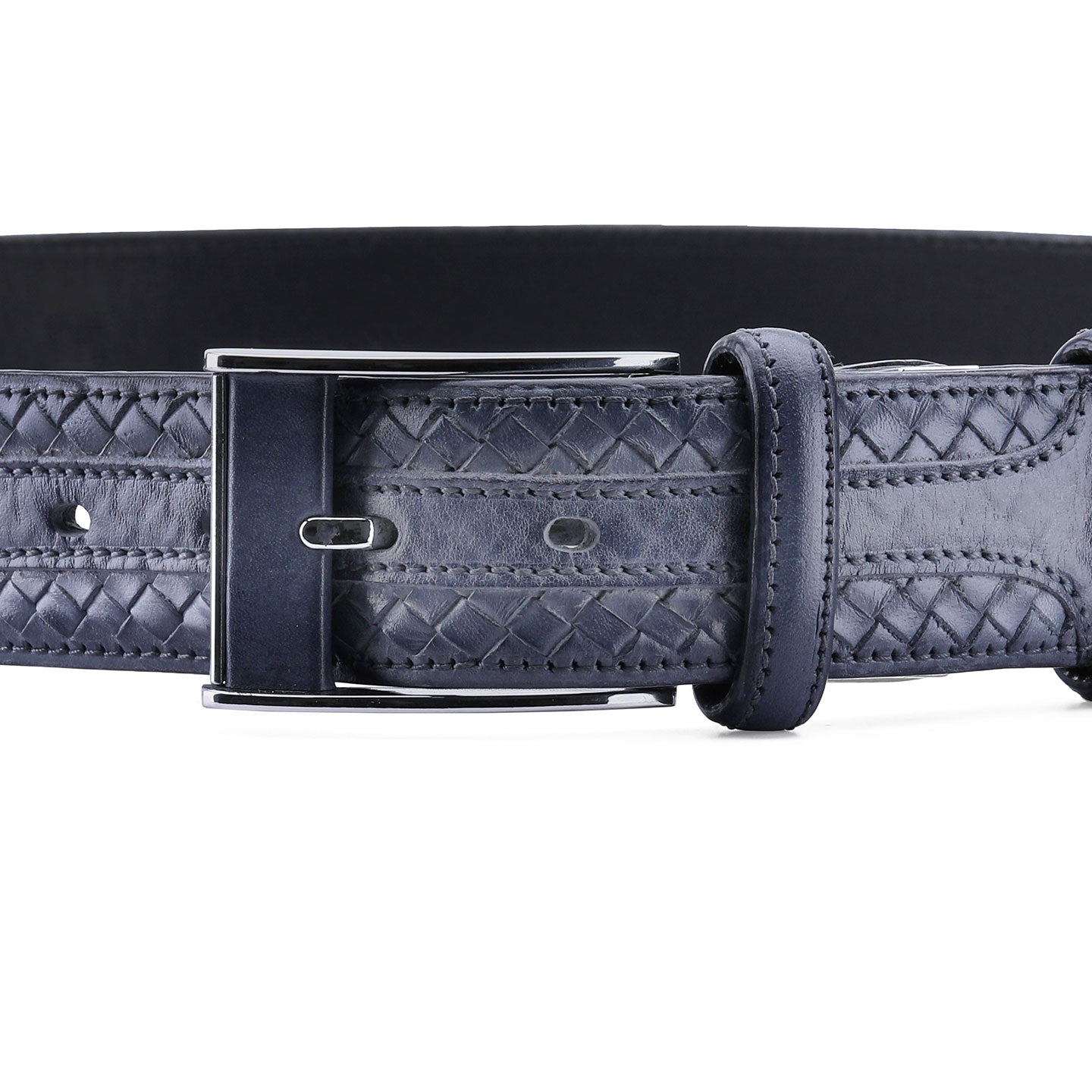 Braided patinated belt