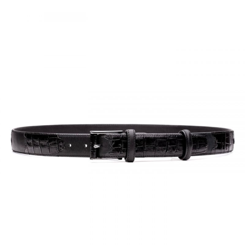 Black leather belt